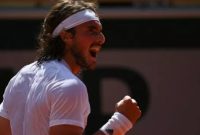 Petenis Yunani, Stefanos Tsitsipas. [Anne-Christine POUJOULAT / AFP]


