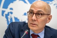 Kepala Komisioner Tinggi PBB urusan Hak Asasi Manusia, Volker Türk berbicara di Jenewa, Swiss (foto: dok).