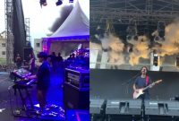 Muncul asal hingga bunyi ledakan, konser Fiersa Besari terpaksa dihentikan. (Foto: tangkap layar video)