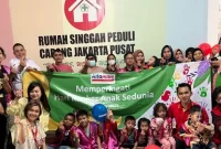 Dukungan Alfamart kepada Anak-anak Penderita Kanker di Hari Kanker Anak Sedunia. Sumber foto : suara.com