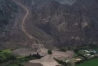Tanah longsor akibat hujan lebat di Arequipa, Peru, 6 Februari 2023. Sumber foto : voaindonesia.com