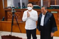Terdakwa kasus pembunuhan Brigadir Yosua Hutabarat, Ricky Rizal saat hadir untuk mengikuti sidang putusan di Pengadilan Negeri Jakarta Selatan, Selasa (14/2/2023). Sumber foto : suara.com 