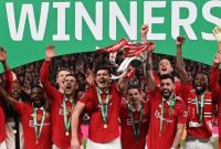 Manchester United juara Piala Liga Inggris 2022/2023. [Glyn KIRK / AFP]