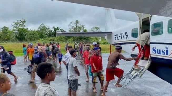 ILUSTRASI-Salah satu pesawat Susi Air di Timika, Papua mengalami kecelakaan saat menempuh penerbangan menuju Timika, Papua. Sumber foto : suara.com