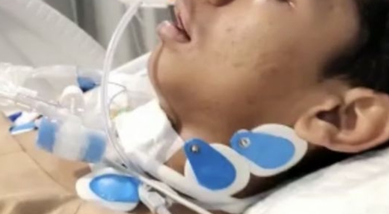 Kondisi David Ozora terbaring di rumah sakit kondisinya memilukan menangis kesakitan dan memendam amarah (Twitter/Alto Banditos))