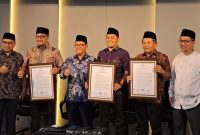 Piagam Koalisi Perubahan yang diteken Partai Nasdem, Partai Demokrat dan Partai PKS, Jumat (24/3/2023). (Twitter)