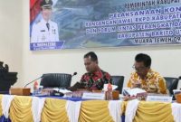 Konsultasi publik, rencana awal rencana kerja pemerintah daerah (RKPD) Kabupaten Barito Utara tahun 2024 dan Forum Lintas Perangkat Daerah penyusunan rencana kerja (Renja) perangkat daerah tahun 2023, di aula BappedaLitbang, Kamis (9/3/2023).Foto:Delia/1tulah.com