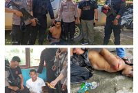 Foto-foto penangkapan Napi Lapas Kelas II A Palangka Raya yang beredar di berbagai grup whatsApp.