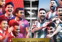 FIFA match day antara tim nasional Indonesia melawan Argentina. Sumber foto : suara.com