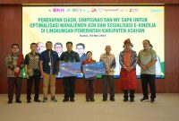 Bupati Asahan H. Surya, BSc menerima kunjungan Kerja Kepala Badan Kepegawean Negara (BKN) RI di pendopo Rumah Dinas Bupati Asahan Kamis, (4/5/2023). Foto:Irawan/1tulah.com