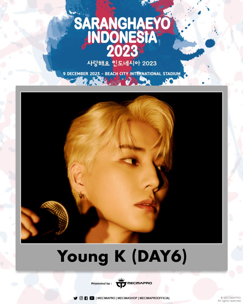 Young K DAY6 jadi line up pertama Saranghaeyo Indonesia. (foto: mecimapro)