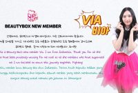 Beauty Box resmi kenalkan member baru,Via. (Foto: Twitter @BByuofficial)