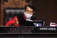 Hakim Konstitusi Anwar Usman. Sumber foto : suara.com