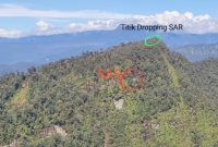 Lokasi Pesawat SAM Air terjatuh. (Foto: PMJ News)