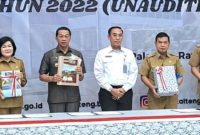 Penyerahan Laporan Keuangan Pemerintah Daerah (LKPD) Tahun Anggaran 2022 unaudited ke BPK RI Kalteng di Palangka Raya. Foto : 1tulah.com/zakirin