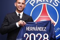 Paris-Saint Germain (PSG) memperkenalkan Lucas Hernandez yang didatangkan dari Bayern Munchen. Sumber foto : Instagram @psg