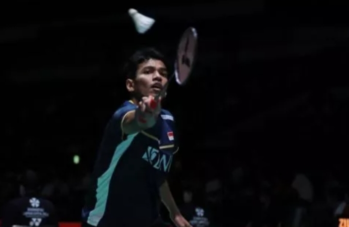 Tunggal putra Indonesia Chico Aura Dwi Wardoyo saat tampil di babak pertama Japan Open 2023. (dok.PBSI)