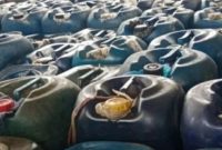 Ilustrasi barang bukti BBM ilegal. (ANTARA/HO-Ditpolairud Polda Sultra)