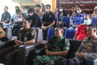 Wakil Bupati Bartim Habib Said Abdul Saleh dan Sekda Panahan Moetar, menghadiri Peluncuran Kirab Pemilu Tahun 2023 yang diselenggarakan KPU RI secara virtual.Foto:zakirin/1tulah.com