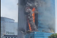 Terungkap penyebab kebakaran gedung K-Link. (foto: tangkap layar)