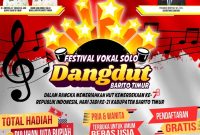 Brosur Festival Vokol Solo Dangdut Bartim. Foto:1tulah.com/zakirin