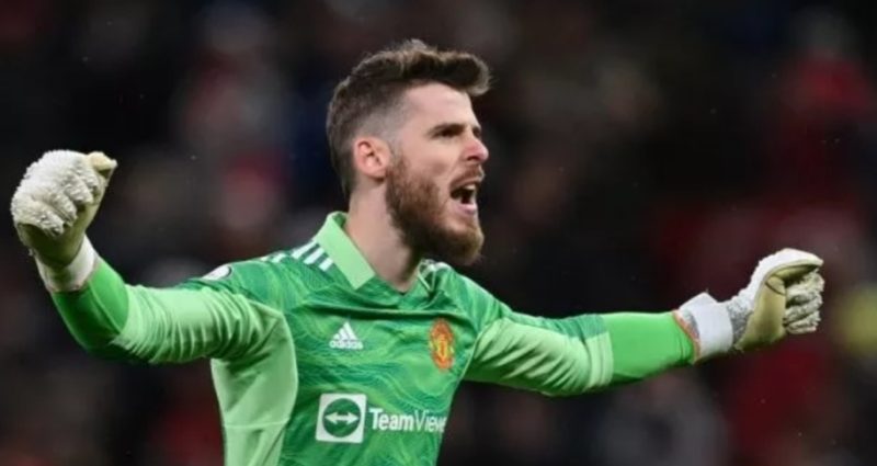 Eks kiper Manchester United, David de Gea. [PAUL ELLIS / AFP]
