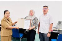 Fraksi PDI Perjuangan saat menyerahkan usulan nama PJ Bupati ke Sekretariat DPRD, Selasa (01/08/2023).Foto.Deni/1tulah.com