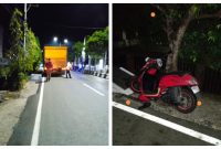 Dua anggota polisi Polres Barut mengalami kecelakaan di Jalan Yetro Sinseng. Satu meningal dunia satu lagi kritis, Minggu (20/08/2023).Foto.1tulah.com