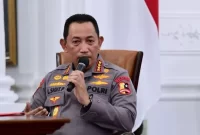 Kapolri Jenderal Listyo Sigit Prabowo. Terkait kasus AKP Andri Gustami yang diduga terkait jaringan narkotika internasional, Jenderal Listyo bakal mengambil tindakan tegas. Sumber foto : suara.com
