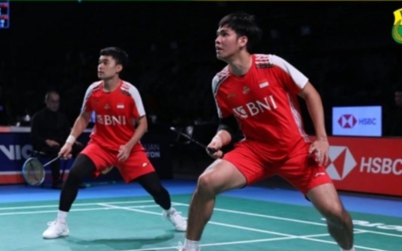 Pasangan ganda putra Indonesia, Leo Rolly Carnando / Daniel Marthin (Dok.PBSI/Twitter @INABadminton)
