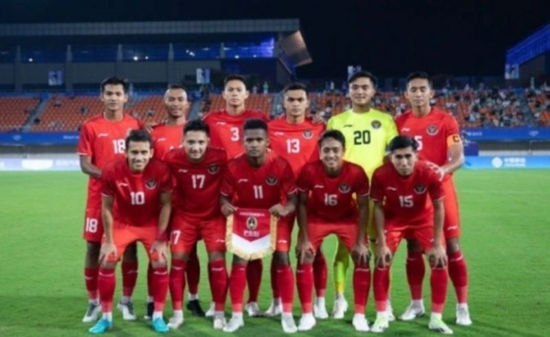 Para pemain Timnas Indonesia U-24. (ANTARA/HO/NOC INDONESIA/ NAIF AL'AS)