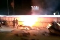 Kecelakaan di Jalan Solo-Semarang. (foto: tangkap layar video)