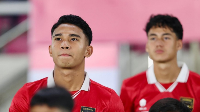 Pemain Timnas Indonesia, Marselino Ferdinan. Sumber foto : suara.com