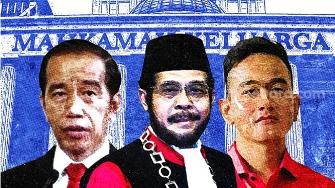 Ilustrasi Mahkamah Keluarga di balik putusan batas usia minimal capres-cawapres di MK. [Suara.com/Emma] 