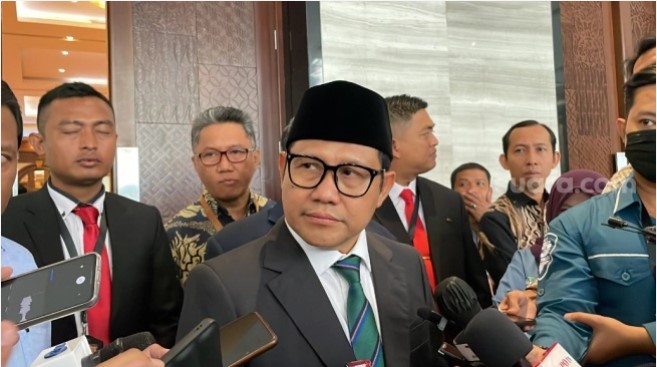 Wakil Ketua DPR RI Muhaimin Iskandar atau Cak Imin di gedung DPR RI, Rabu (27/9/2023). (Suara.com/Novian)
