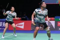 Pasangan ganda campuran Indonesia, Rinov Rivaldy / Pitha Haningtyas Mentari. (Instagram.com/badminton.ina)