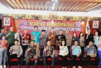 Rakor Tim Percepatan Penurunan Stunting (TPPS).Pemkab Mura yang dilaksanakan di aula Gedung B Kantor Bupati setempat, Jumat (20/10/2023). (1tulah.com)