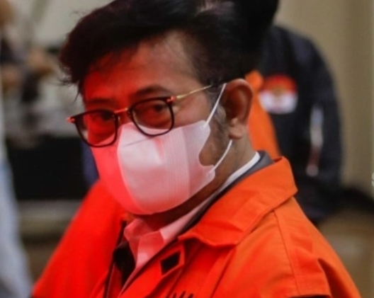 Tersangka Mantan Menteri Pertanian Syahrul Yasin Limpo. [Suara.com/Alfian Winanto]