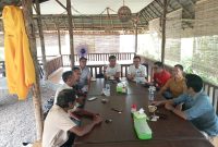 Pengurus SMSI Kalteng saat menggelar rapat di Palangka Raya. Foto.Delia/1tulah.com