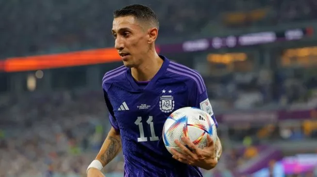 Winger Timnas Argentina, Angel Di Maria tampil di Piala Dunia 2022. Sumber foto : suara.com