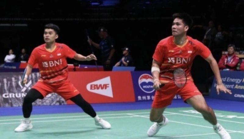 Pasangan ganda putra Indonesia, Leo Rolly Carnando / Daniel Marthin. (ANTARA/HO-PP PBSI)