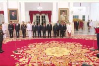 Agus Subiyanto resmi dilantik. (foto: X Sekretariat Kabinet)