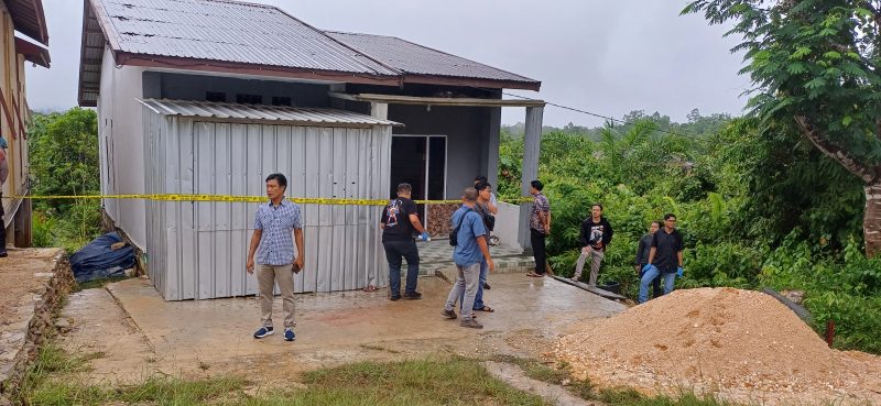 Lokasi terbunuhnya PNS si Kota Muara Teweh. Pelaku sudah tertangkap di Benangin. Kamis (21/12/2023). Foto.1tulah.com