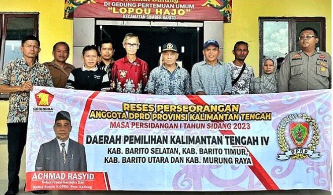 Ketua Komisi II DPRD Kalteng, Achmad Rasyid ketika melaksanakan reses beberapa waktu lalu guna menyerap aspirasi masyarakat di wilayah Barito (Foto:Istimewa)