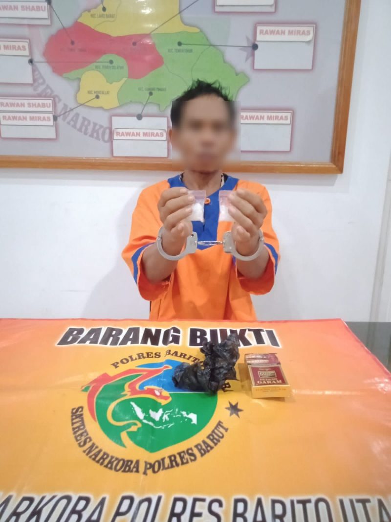 Buruh harian ditangkap edar sabu, polisi amankan 9,58 gram sabu (Foto:1tulah.com)
