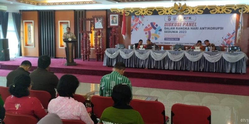 Pwmkab Murung Raya ajak unsur pemerintah kembangkan budaya  antikorupsi, Kamis (7/12/2023) (Foto ; 1tulah.com)