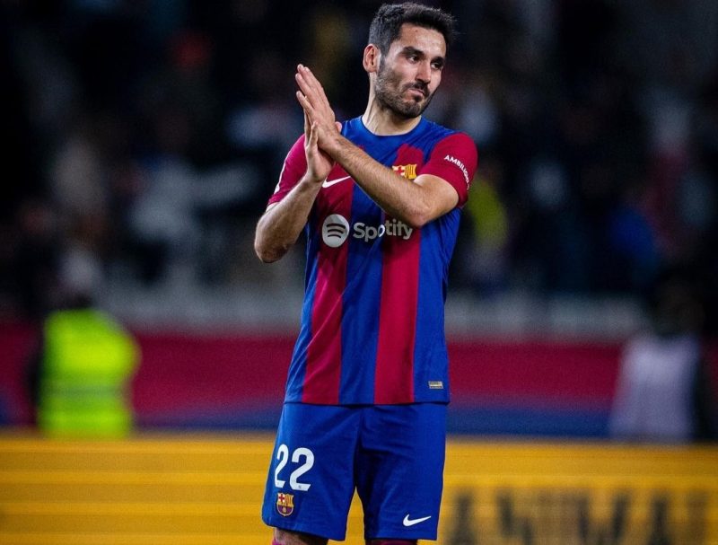 Reaksi Pemain Barcelona Ilkay Gundogan usai klubnya dikalahkan Girona. Sumber foto : Instagram @barcelonafc