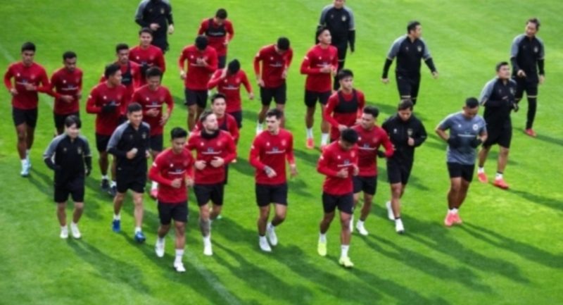 Timnas Indonesia masih menjalani latihan agak intens di Turki jelang laga Piala Asia 2023. (PSSI)