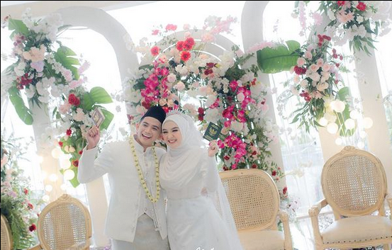Pernikahan Rizki DA dan Hersa Rahayu (sumber: instagram @hersa_echaa)