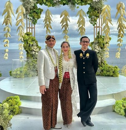 Aming hadiri pernikahan sahabatnya, BCL dengan Tiko Aryawardhana (sumber: instagram @amingisback)
